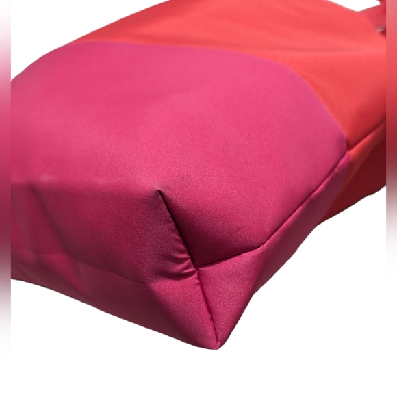 Lancôme Large Hot Red/Pink Sleek Lined Flamingo Lips & Lollipops Nylon Tote Bag - Picture 9 of 12